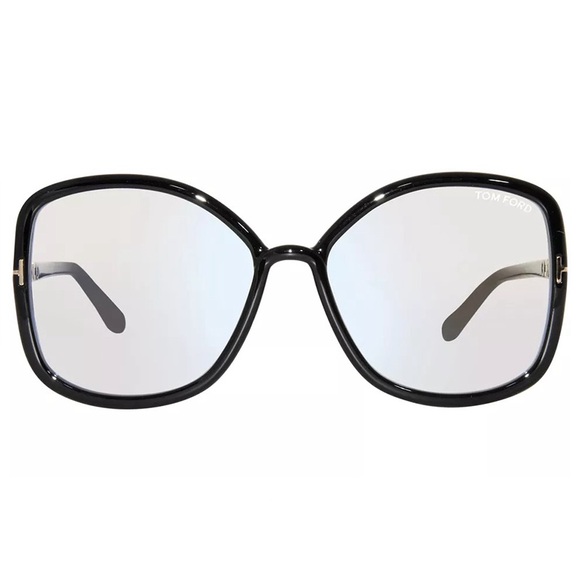 NEW FT5845-B 001 TOM FORD TF5845-B 001 WOMEN BLACK CLEAR EYEGLASSES - Picture 2 of 3